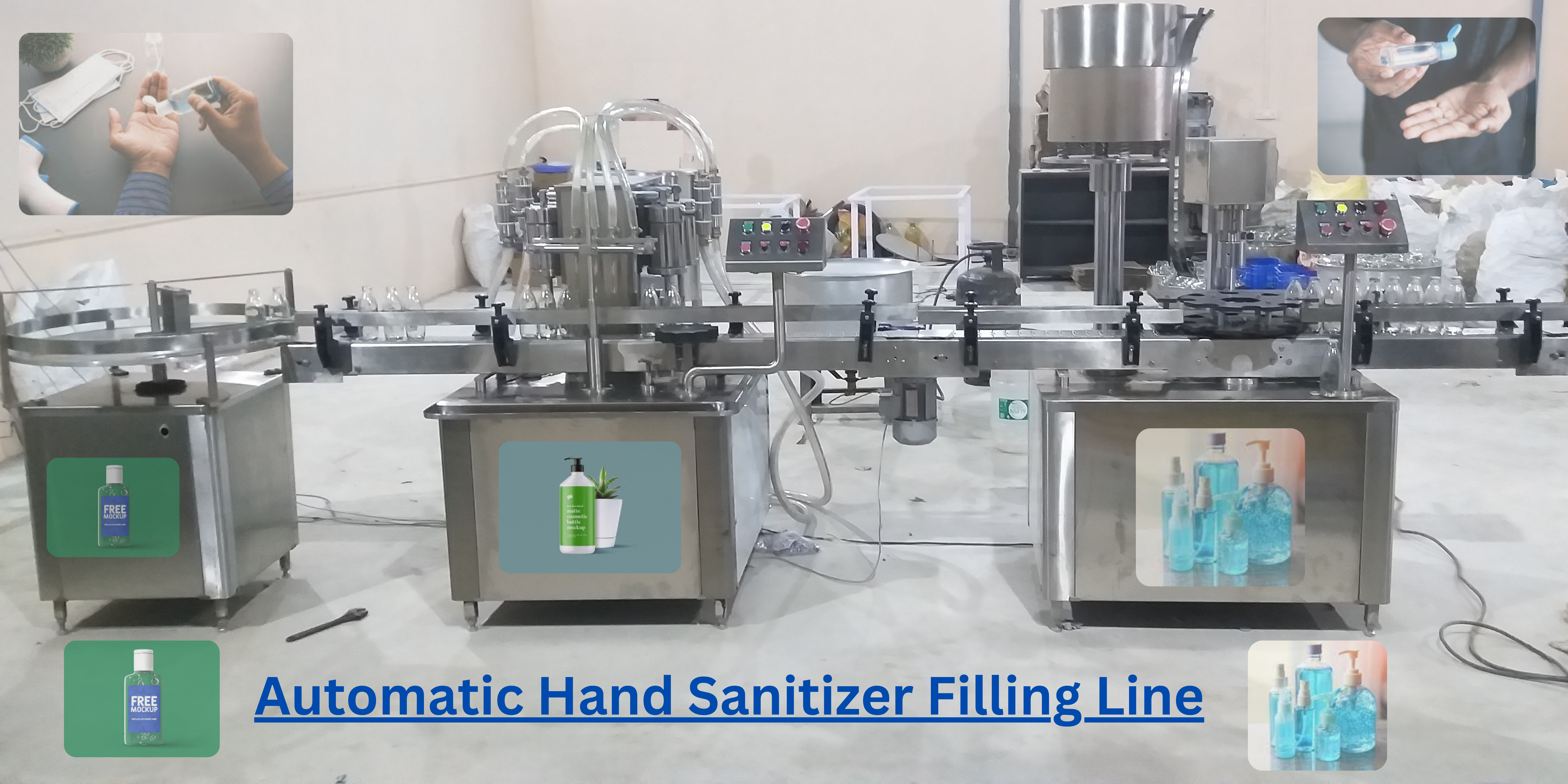 Automatic Hand Sanitizer Filling Line